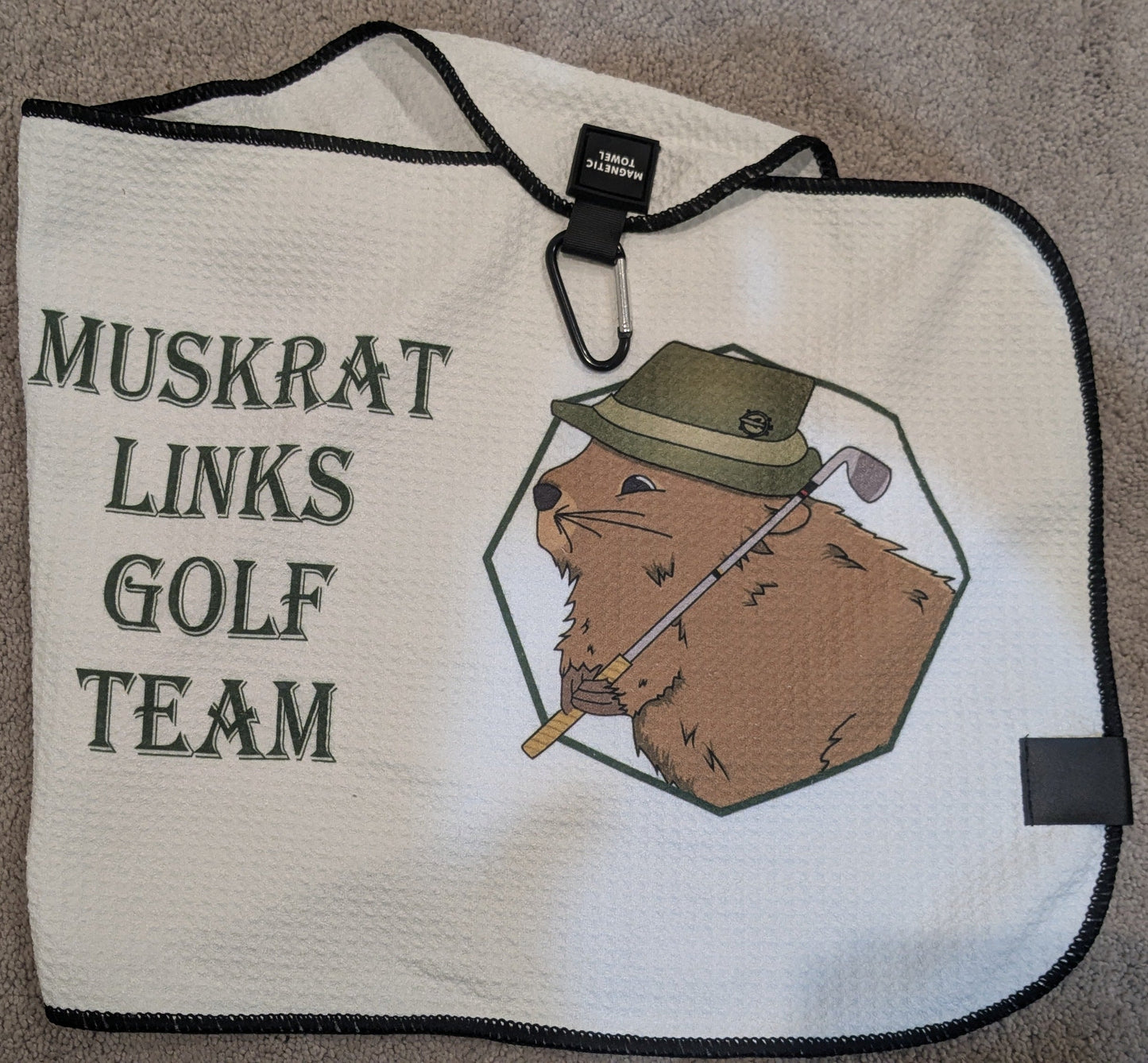 Muskrat Links Golf Magnet Towel