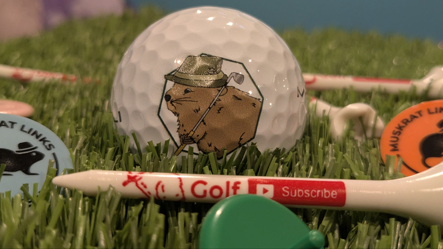 Muskrat Links Logo Balls - Maxfli Tour X