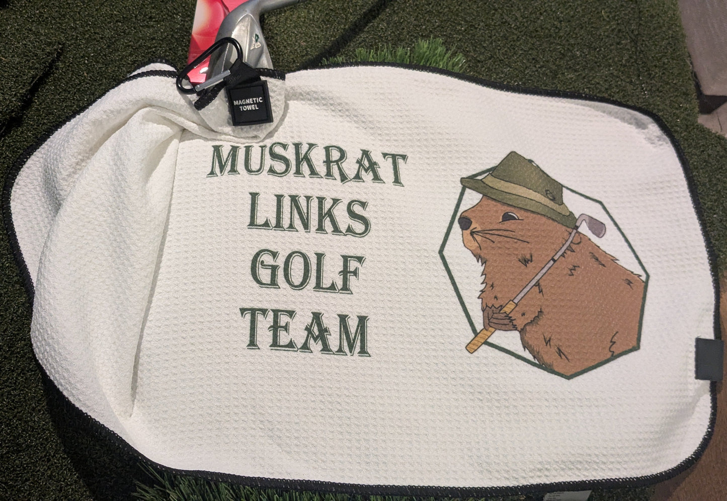 Muskrat Links Golf Magnet Towel