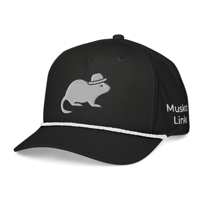 little Muskrat Rope Hat (Black)