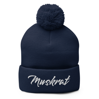 Muskrat Links Fierce Pom-Pom Beanie