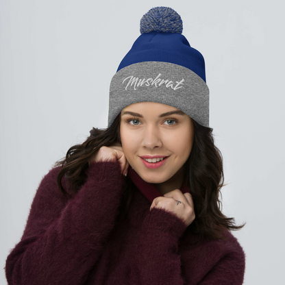 Muskrat Links Fierce Pom-Pom Beanie