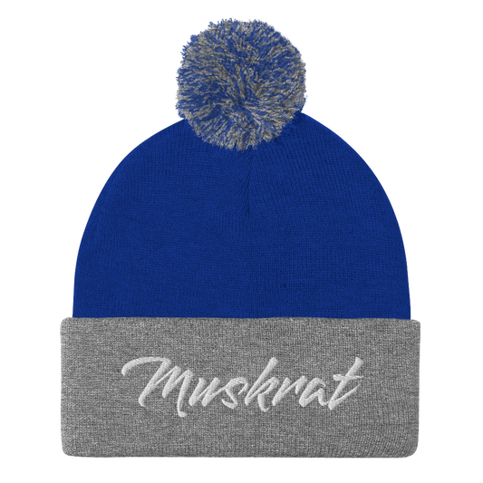 Muskrat Links Fierce Pom-Pom Beanie
